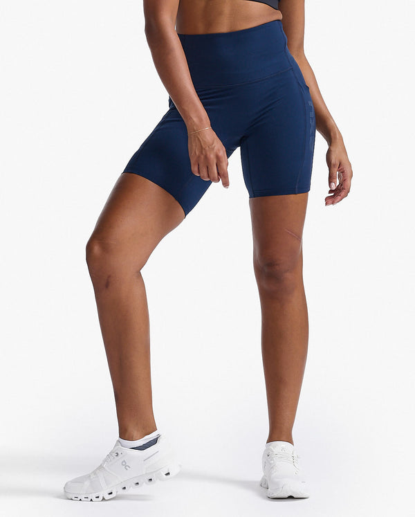 2XU Womens Compression Shorts - Black/Silver, Sportsmart