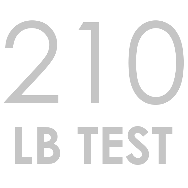 210 lb test