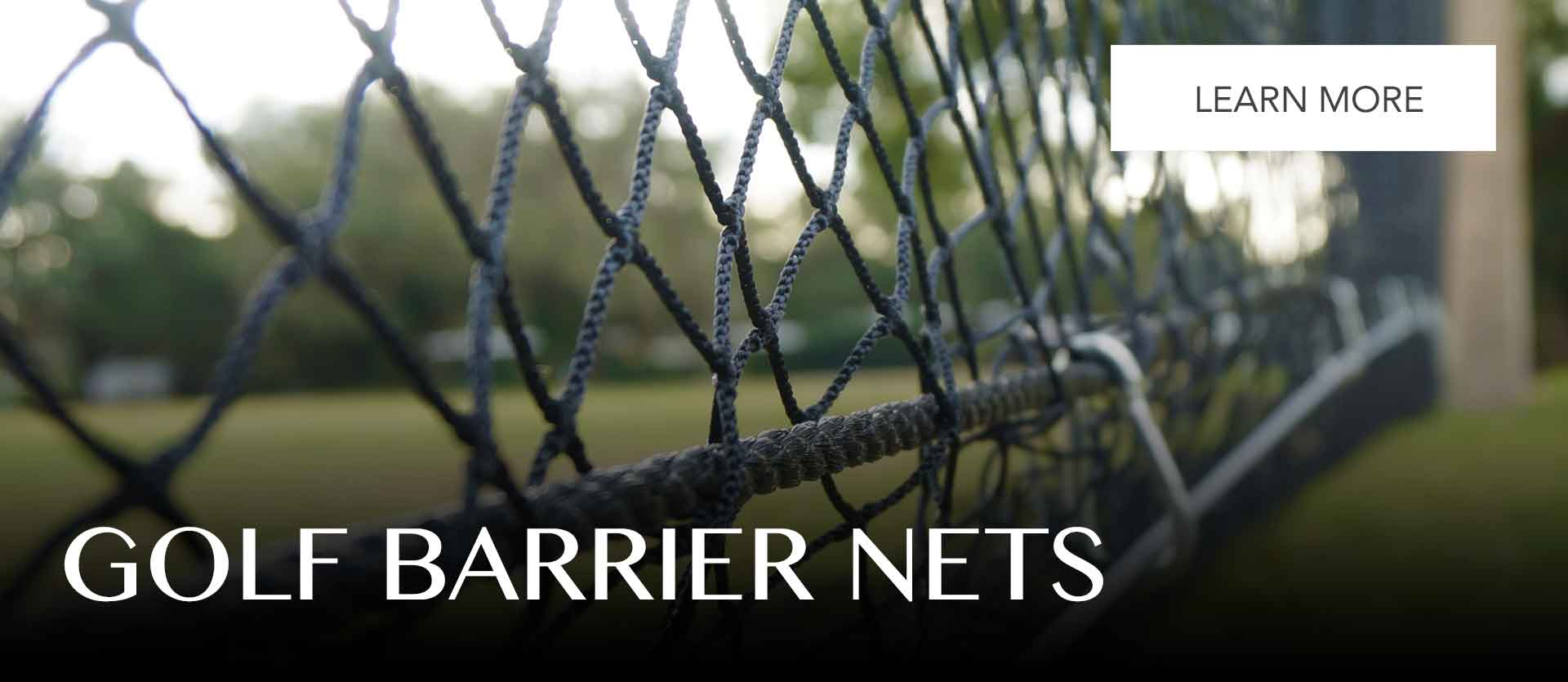 Buy professional golf range netting, made to order for your golf course, school or home. 