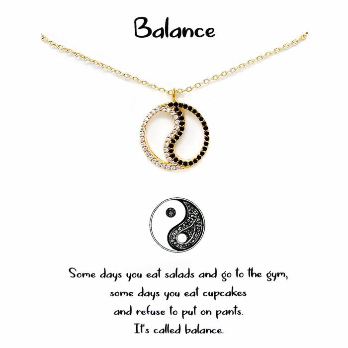 Tell Your Story: BALANCE Simple Chain Short Necklace