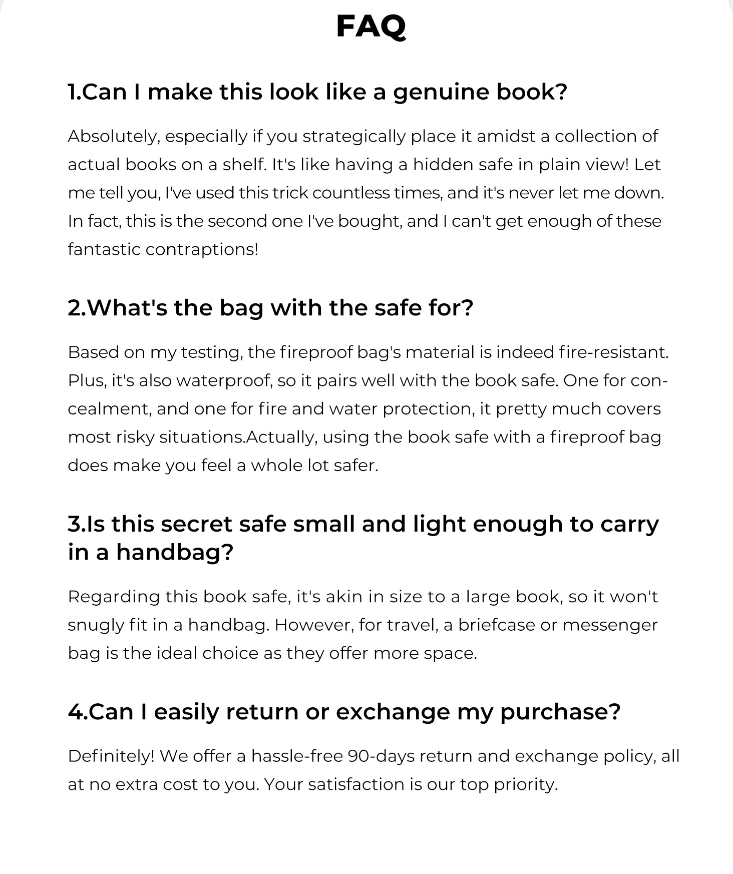 New Hidden Book Safe with Fireproof Money Bag2