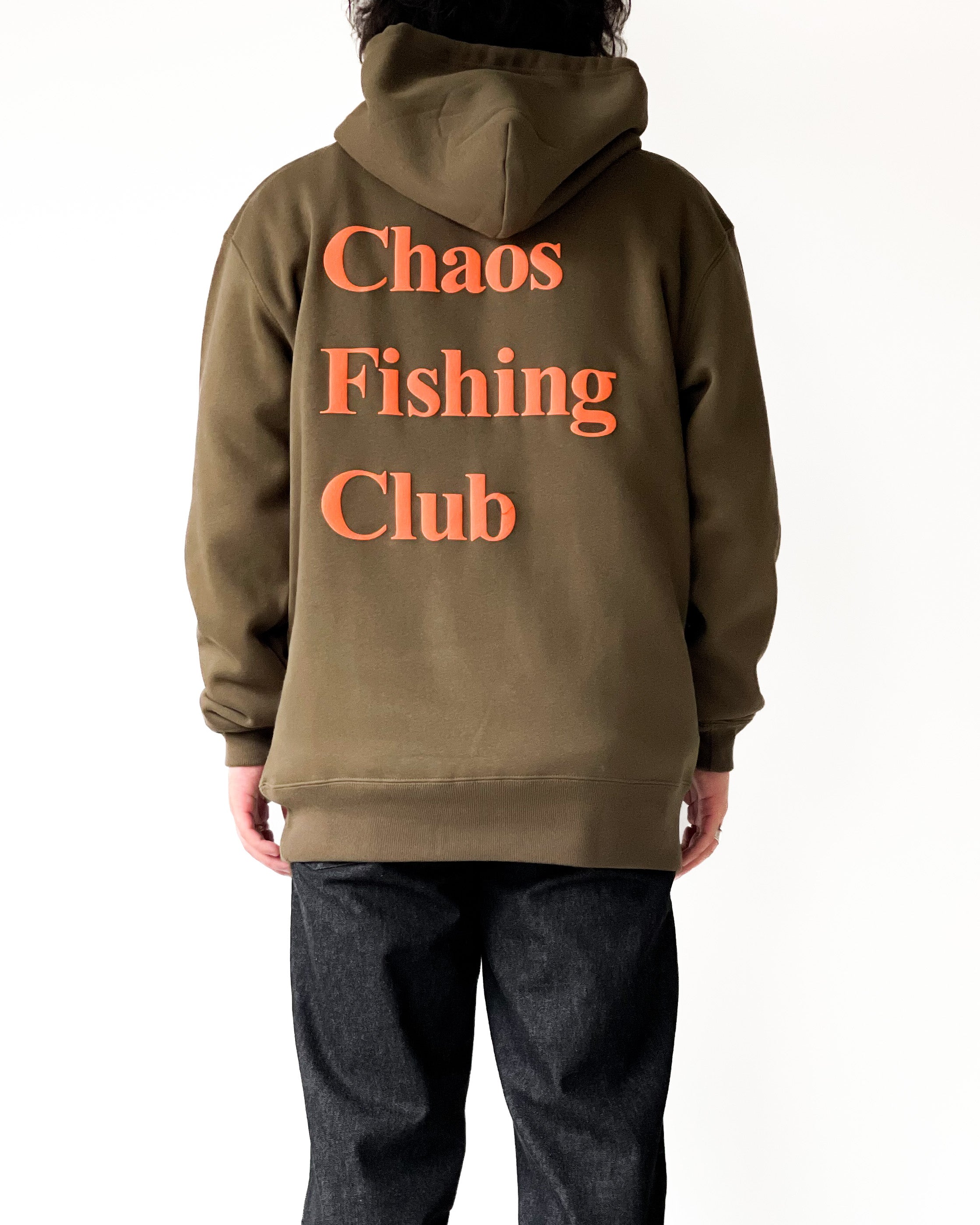 chaos fishing club OG LOGO HOODIEブラックXL