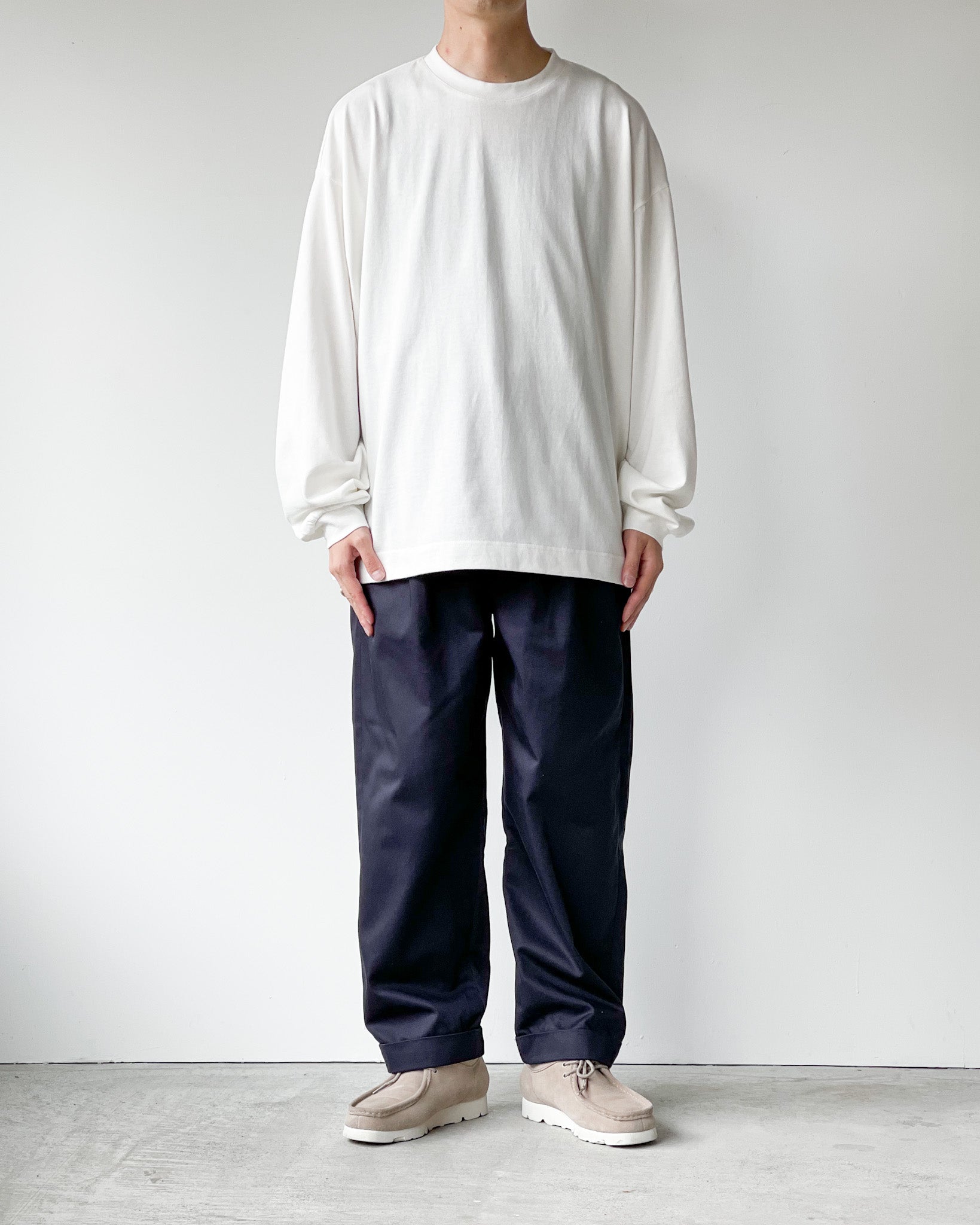 専門ショップ TapWater Cotton Chino Tuck Trousers tdh-latinoamerica.de