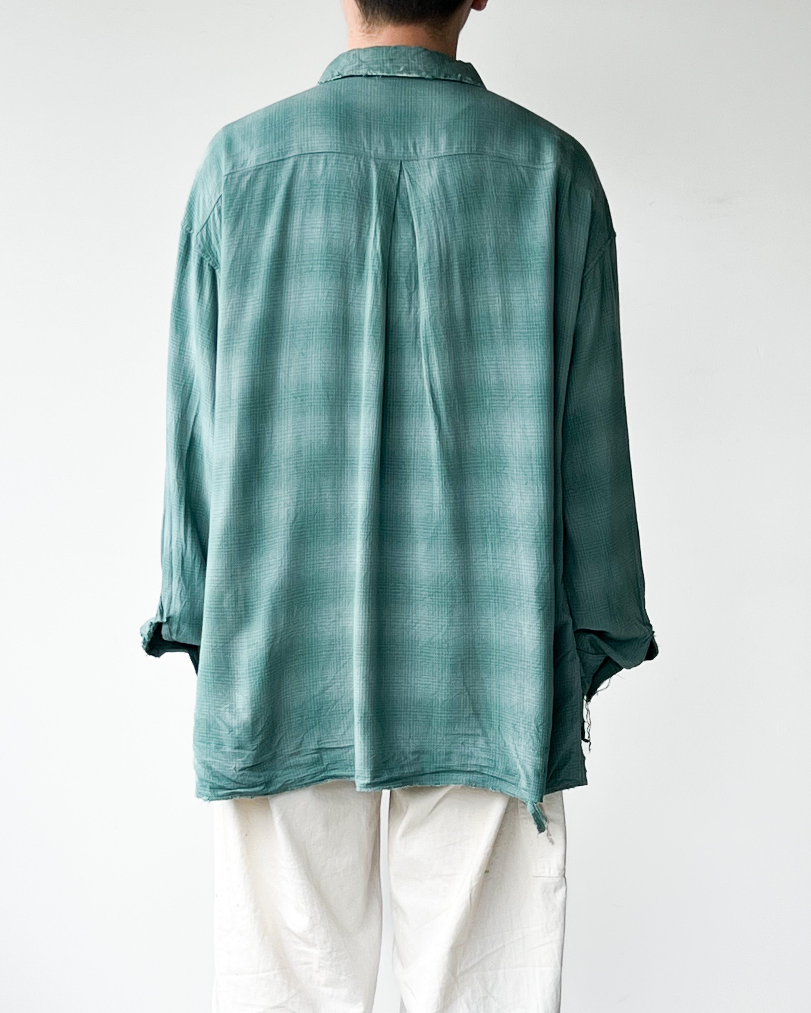 ANCELLM RAYON CHECK SHIRT(GREEN) pediatriacrescer.com.br