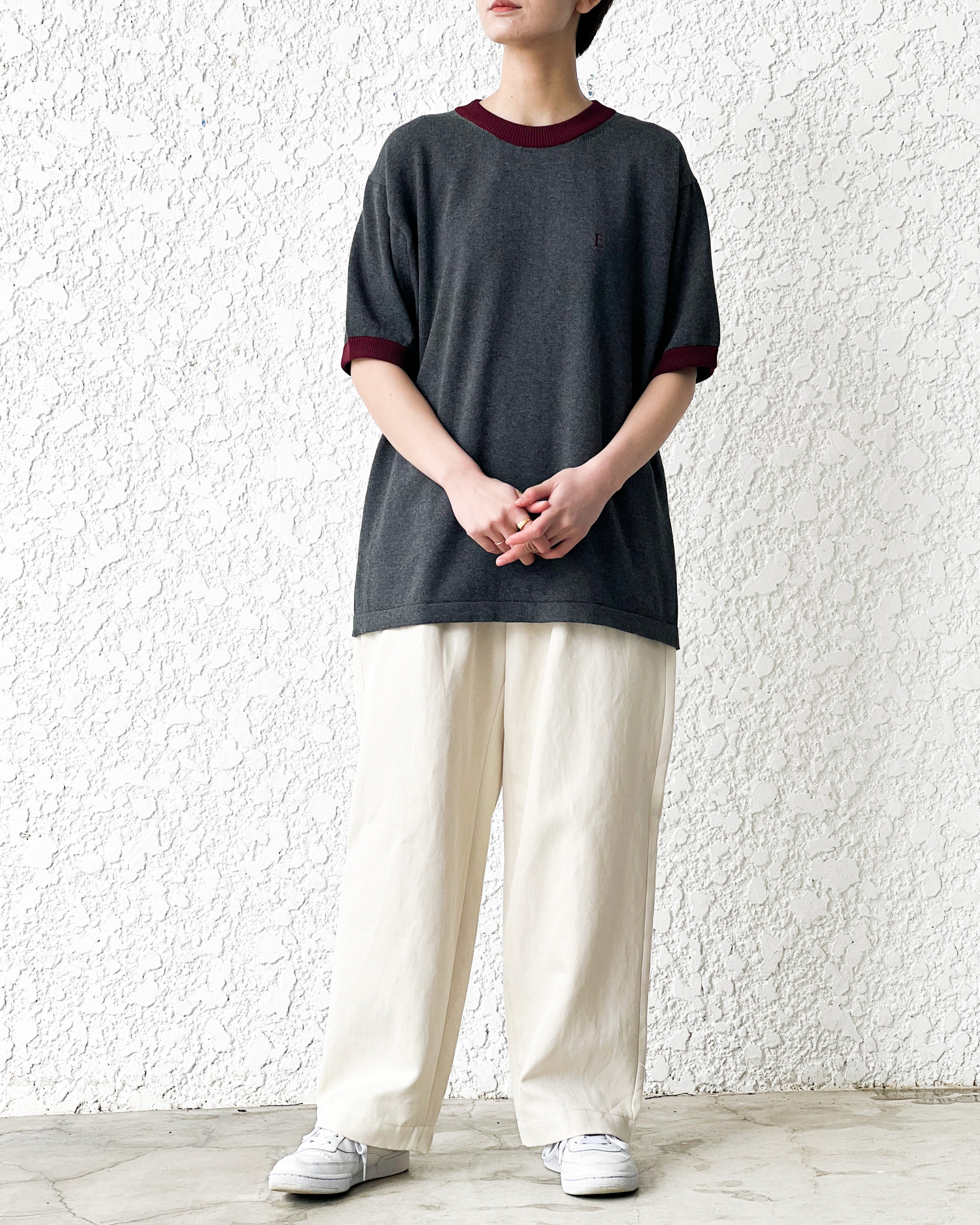 ERNIE PALO】RINGEER KNIT TEE - GRAY – pan-kanazawa