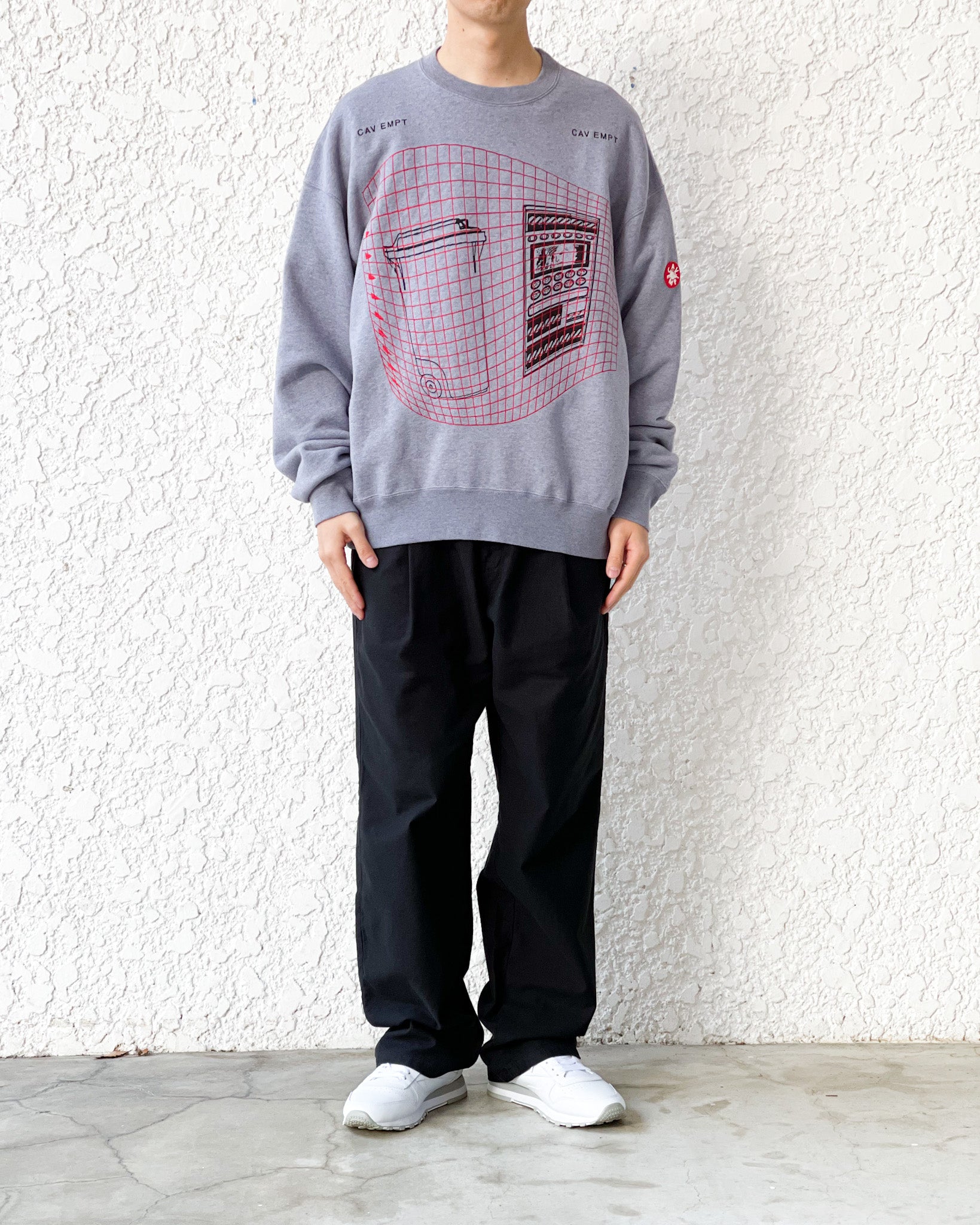 WASTE GRID CREW NECK-Digital-Mountain | WASTE GRID CREW NECK