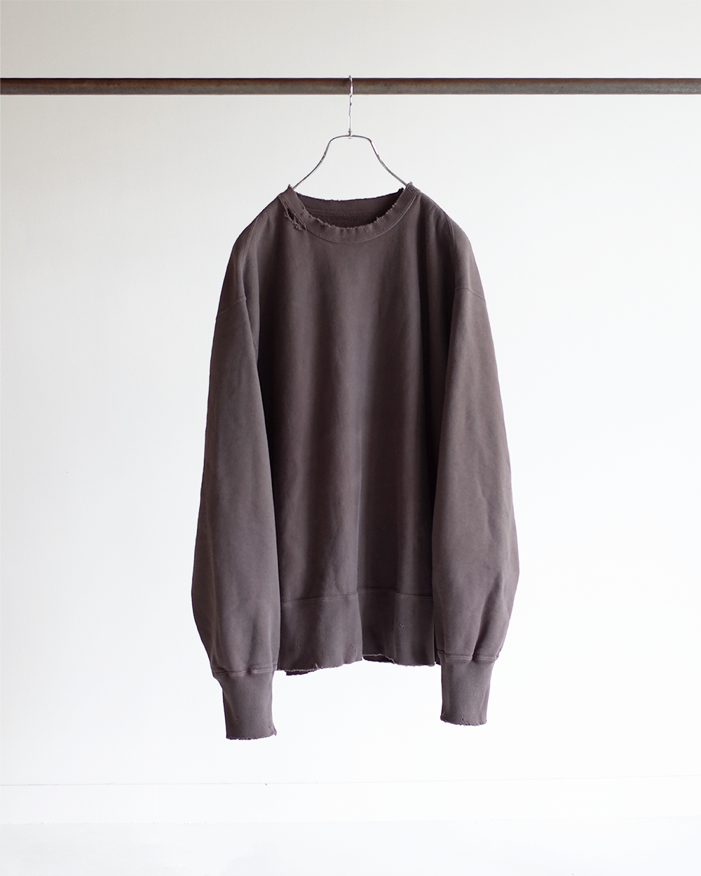 22FW ANCELLM アンセルム DAMAGE SWEAT スウェット-