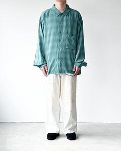 ANCELLM RAYON CHECK SHIRT(GREEN) pediatriacrescer.com.br