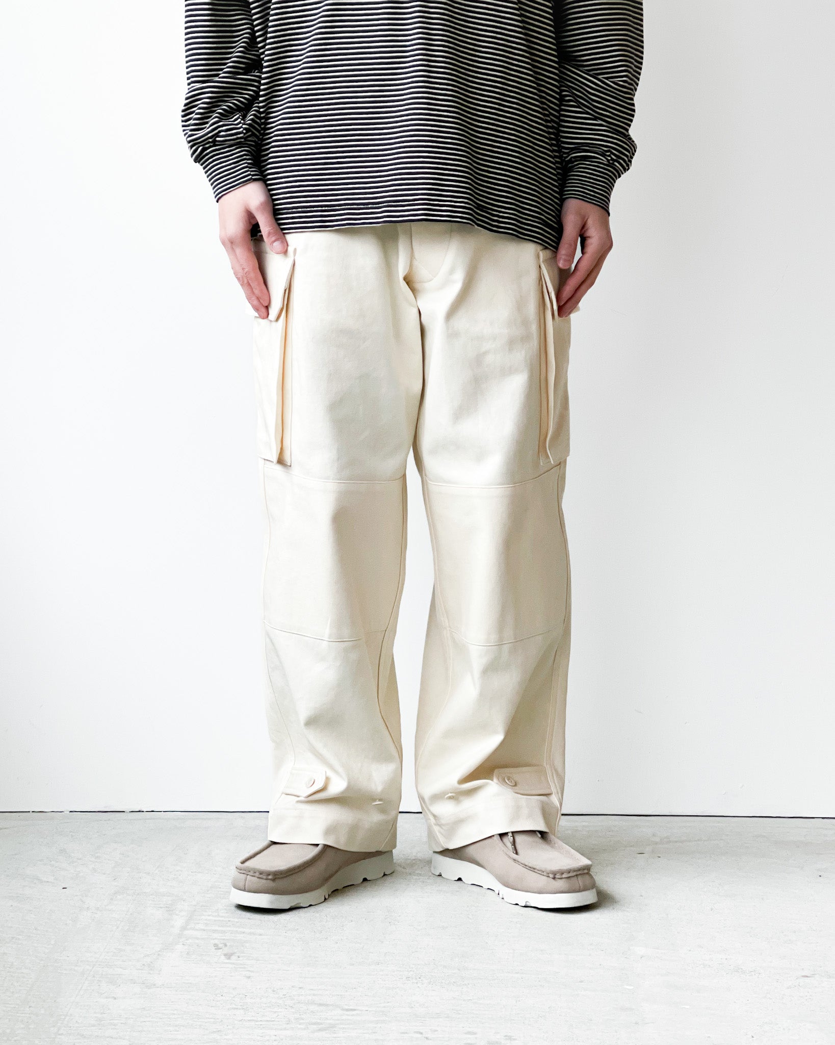 日本製/今治産 23ss blurhms Cotton Serge 47 Pants | www.tegdarco.com