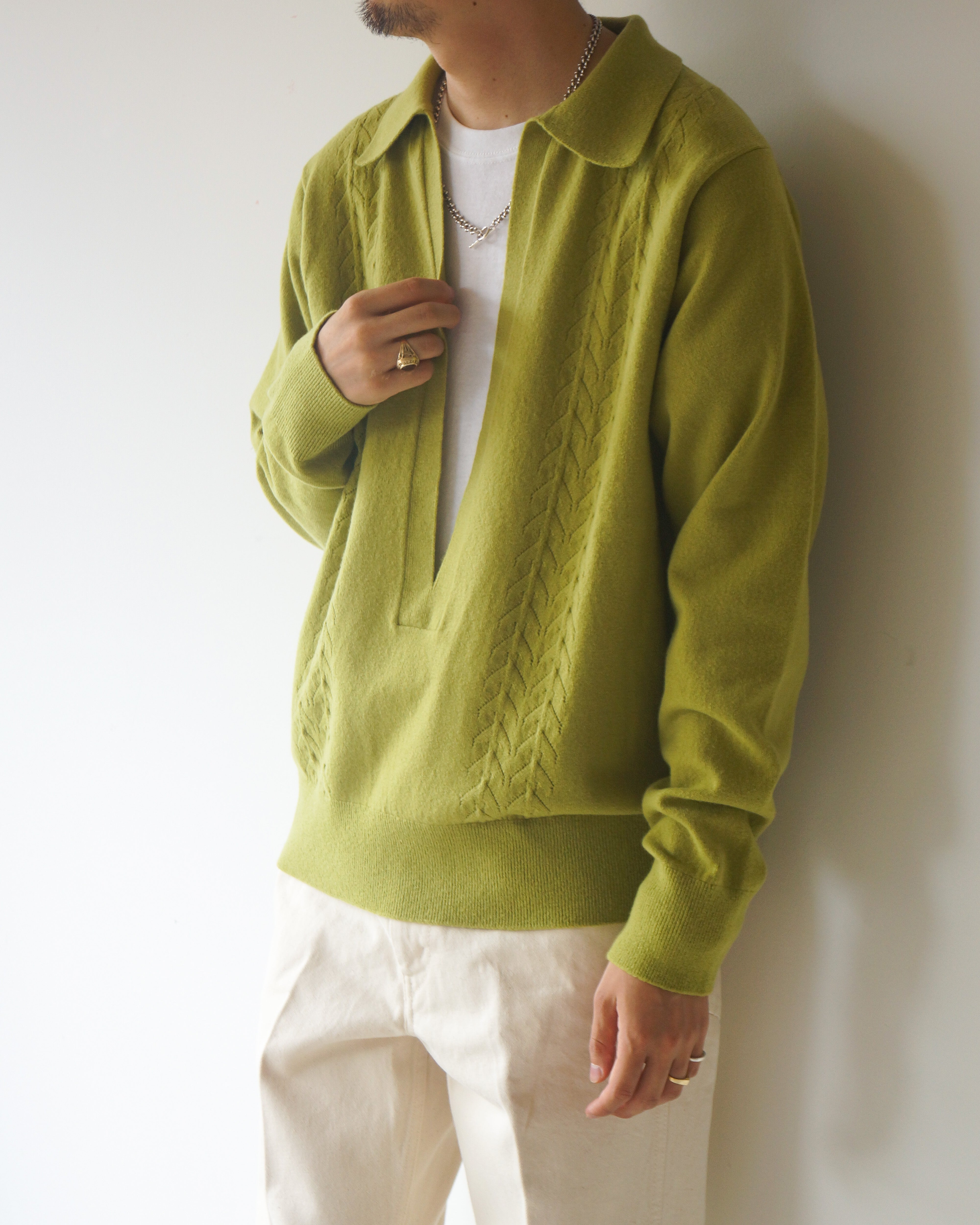 Ernie Palo | S/S Knit | Yellow | 22SS-