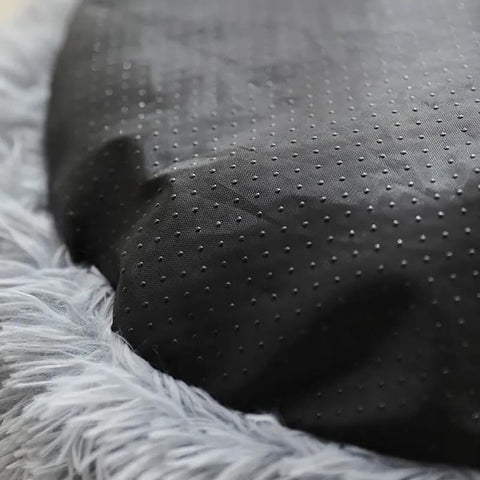 Closeup of the Calming Cuddle Bed non-slip bottom