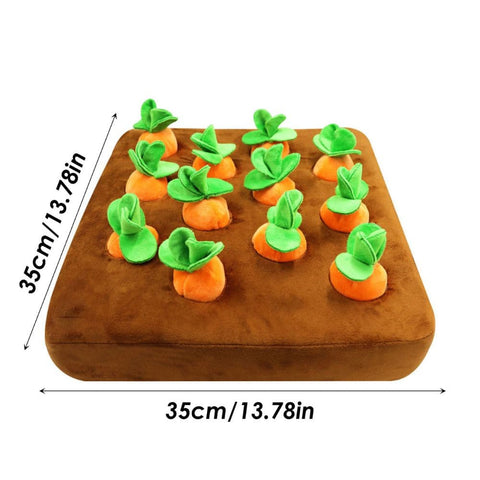 Carrot Field Snuffle Toy size dimensions