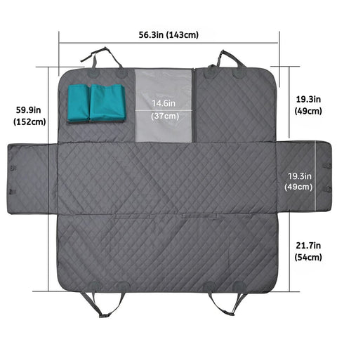 Waterproof Car Seat Cover dimensions