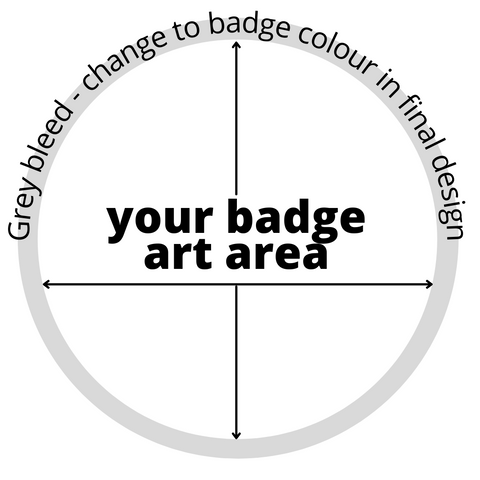 Create your custom badge artwork easily in CANVA