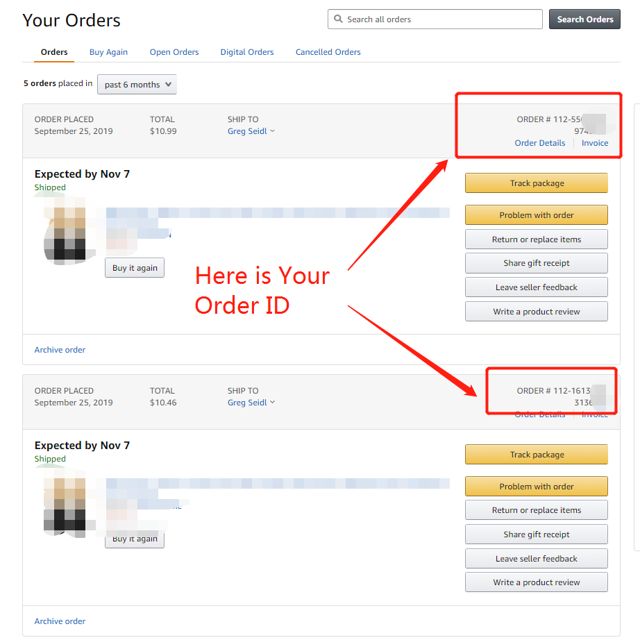 How to find my  order ID? - AWOW
