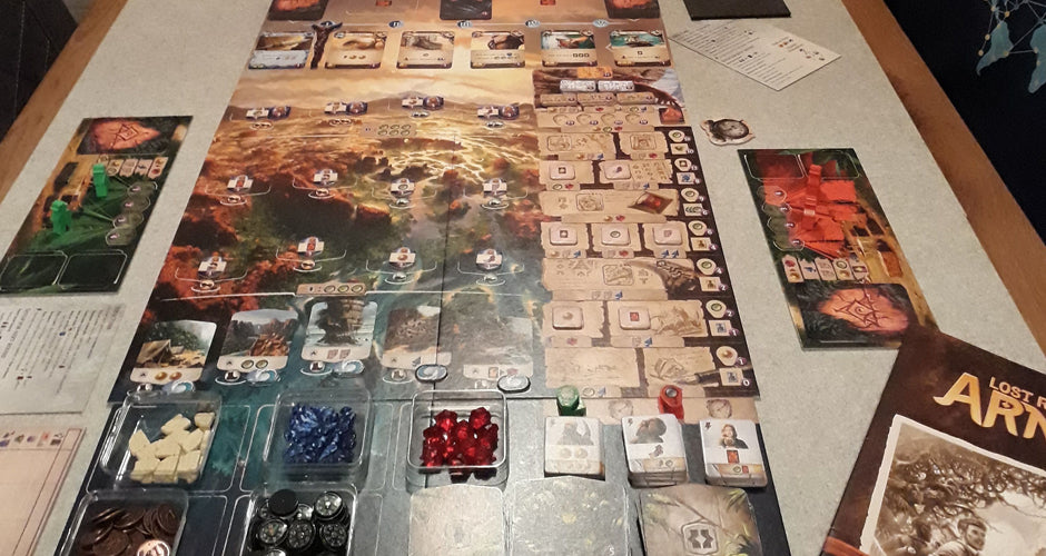 Lost Ruins of Arnak Board Game Setup