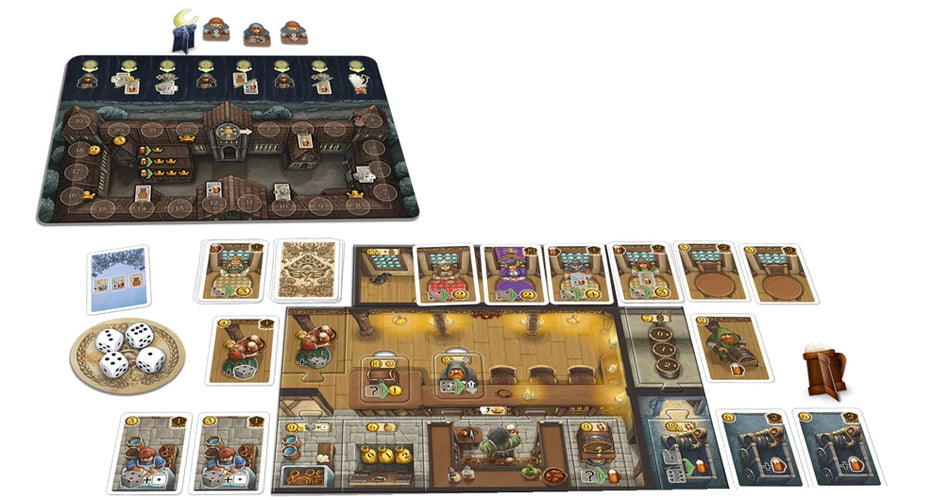 Taverns of Tiefenthal Board Game Setup
