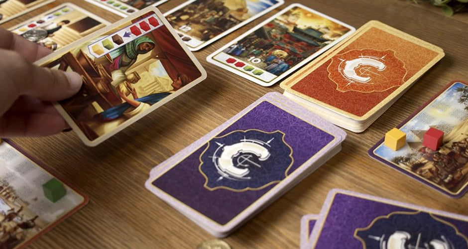 Century: Spice Road Board Game Setup In-Play