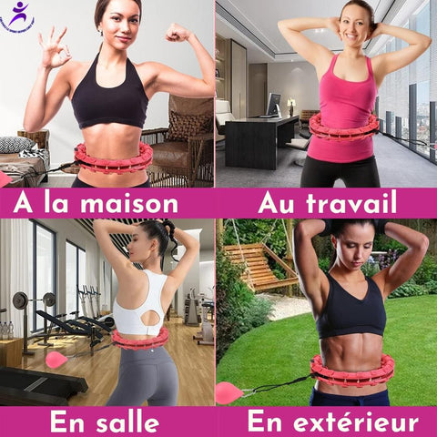 Acheter 24 nœuds fitness beauté formation poids réduisant minceur cercle Hula  Hoop