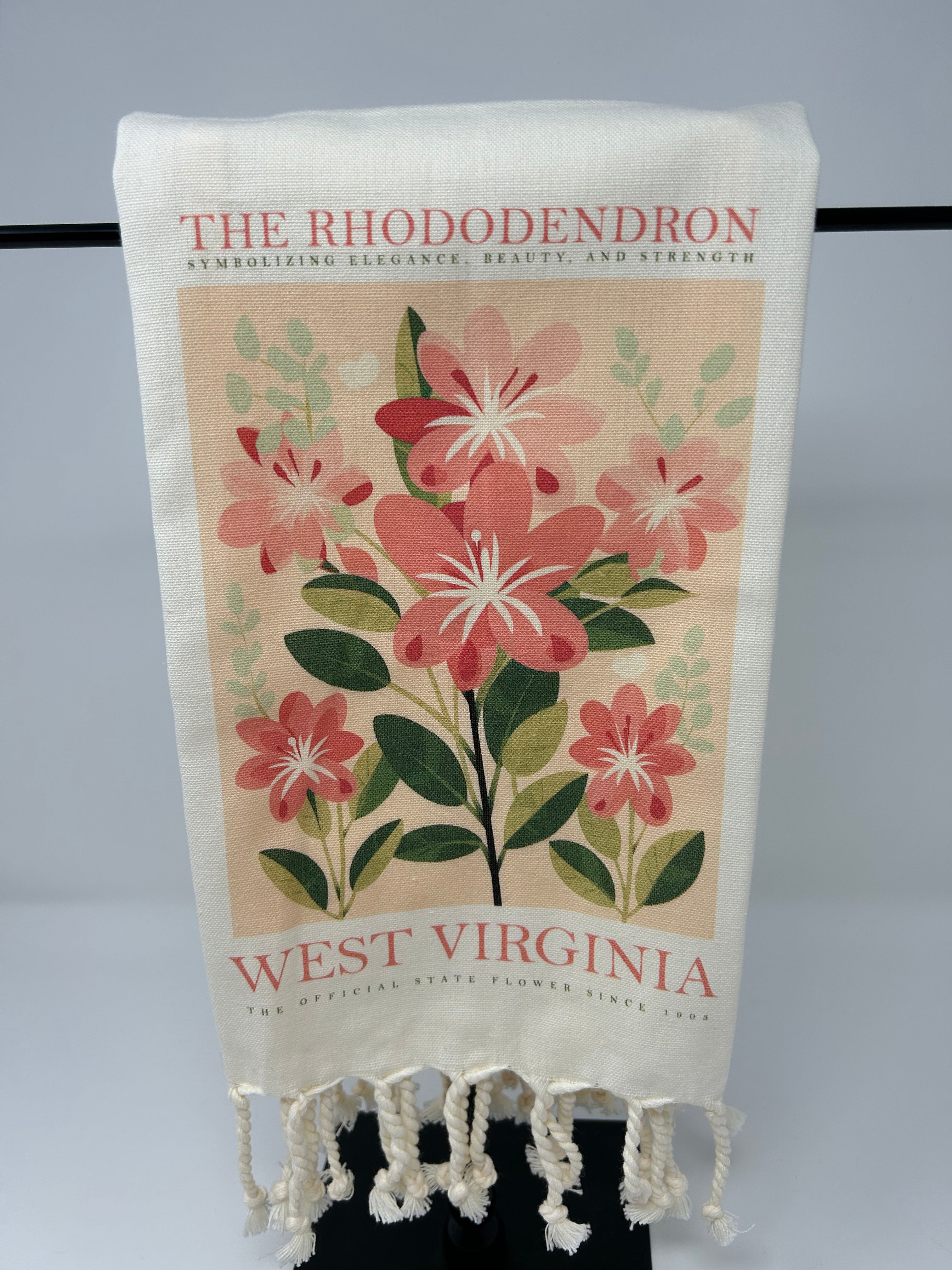 WV Rhododendron Tea Towel