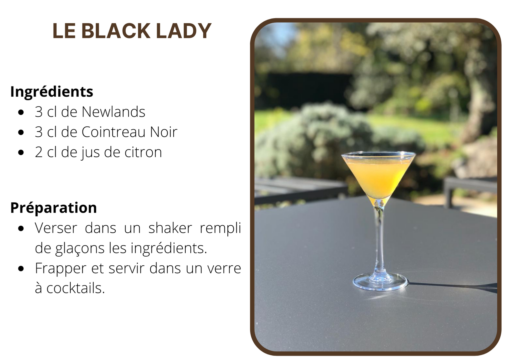 BLACK LADY NEWLANDS COINTREAU 