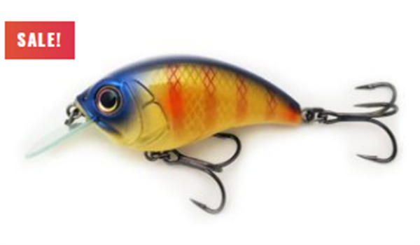 Bill Lewis ATV Squarebill Crankbait Fishing Lifelike Freshwater & Saltwater  Lure 1.0 with Mustad Triple Grip Hooks, RED Glitter Craw