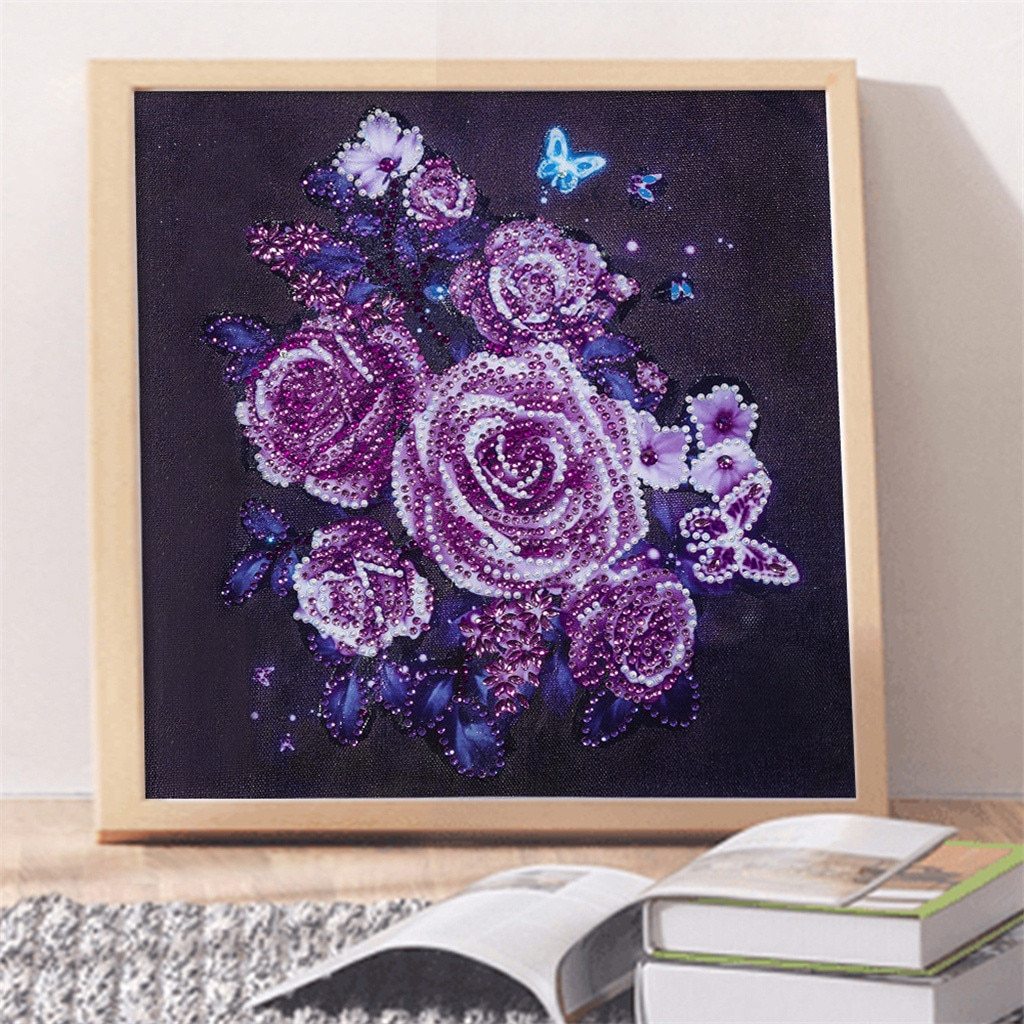 Purple Rose - Special Diamond Painting