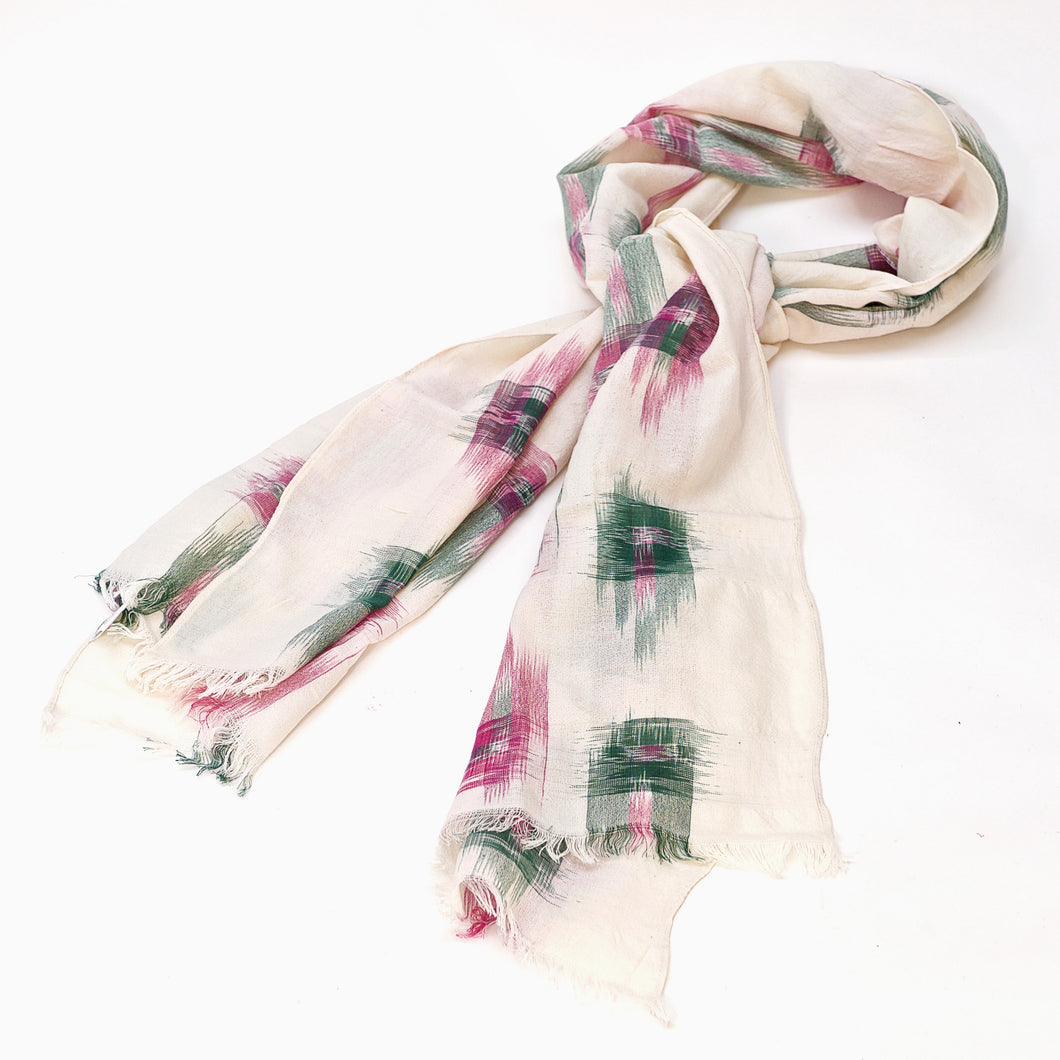 絶品】【絶品】WRAP SCARF COTTON GREEN FITS ALL ストール