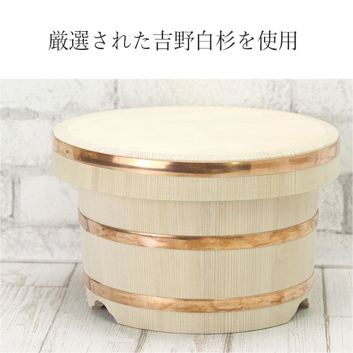 木製 おひつ 日本製 国産 飯櫃 5合用 約2800cc – 漆器かりん本舗