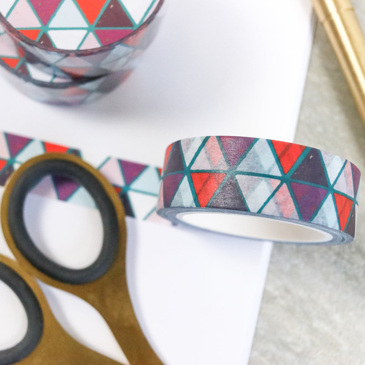 Awaken Floral Washi Tape Blue