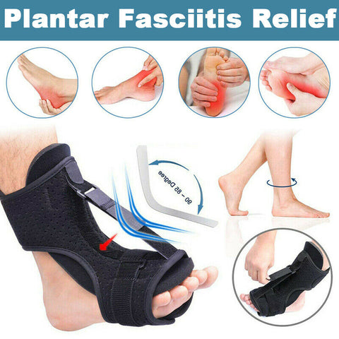 Plantar Fasciitis Night Splint,Adjustable Foot Drop Orthotic Plantar  Fasciitis Brace Foot Drop Brace Precision Engineered 