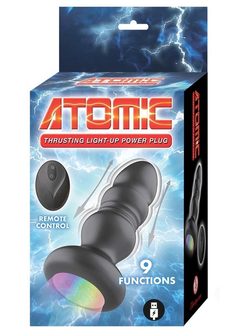 Atomic Thrusting Light-Up Rechargeable Silicone Power Plug