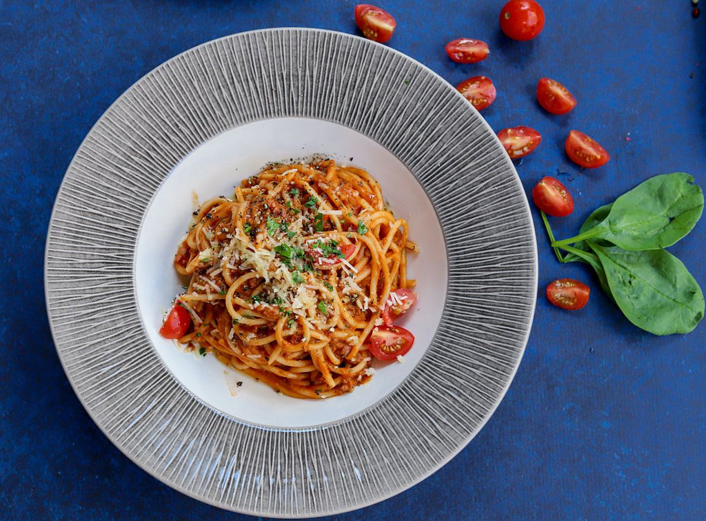 ricetta con olio - spaghetti con salsa eoliana