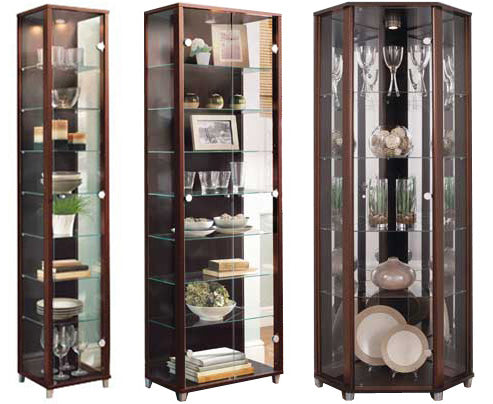 Lockable Wenge Glass Display Cabinets Display Cabinets Uk