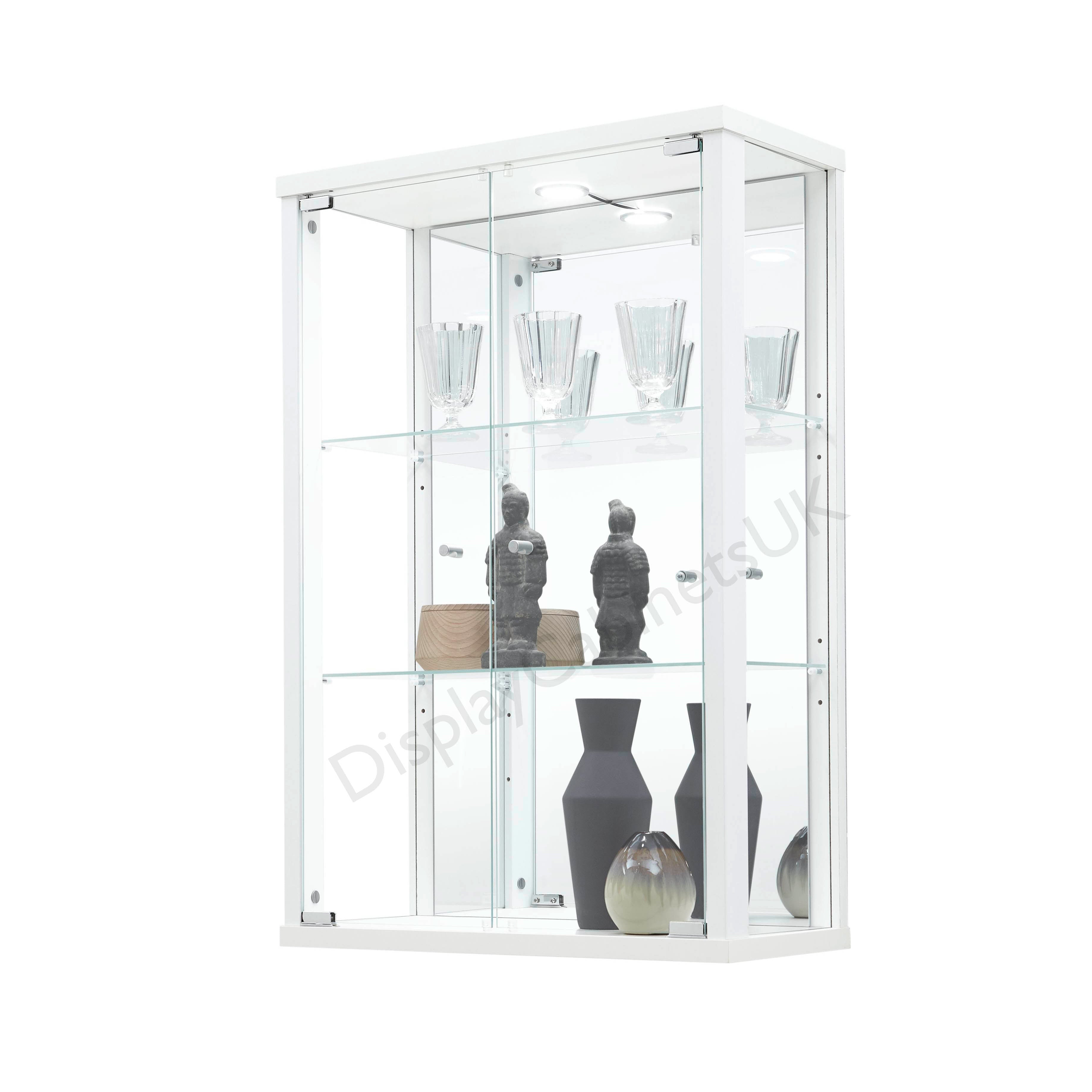 White Wall Hanging Glass Display Cabinet Display Cabinets Uk