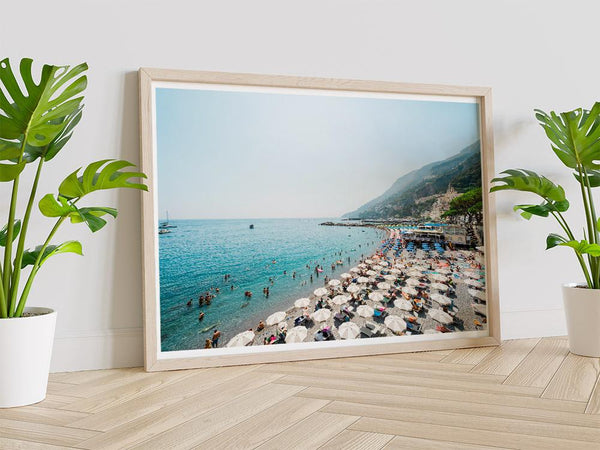 The Beach Amalfi Fine Art Print - Amalfi Coast Wall Art Prints ...