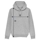 Unisex Premium Hoodie Grafik Größentabellen