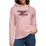 Freedom Over Force - Lightweight Terry Hoodie - cream heather pink