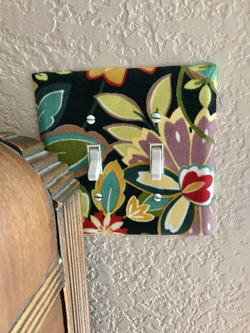 Flowers Double Lightswitch Covers