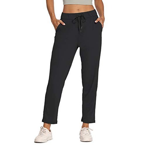  ZUTY Women's Golf Pants Lightweight Quick Dry Hiking Work Ankle  Dress Pants Casual Stretch Lounge Business Travel Black S : Clothing, Shoes  & Jewelry