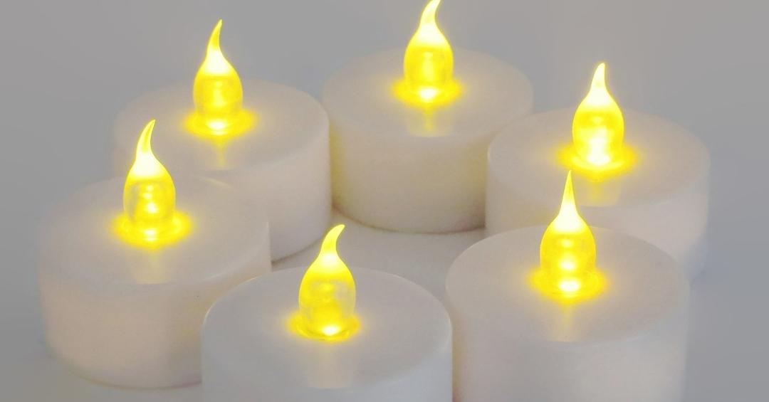 Battery operated candles make for a safer way to decorate for Halloween