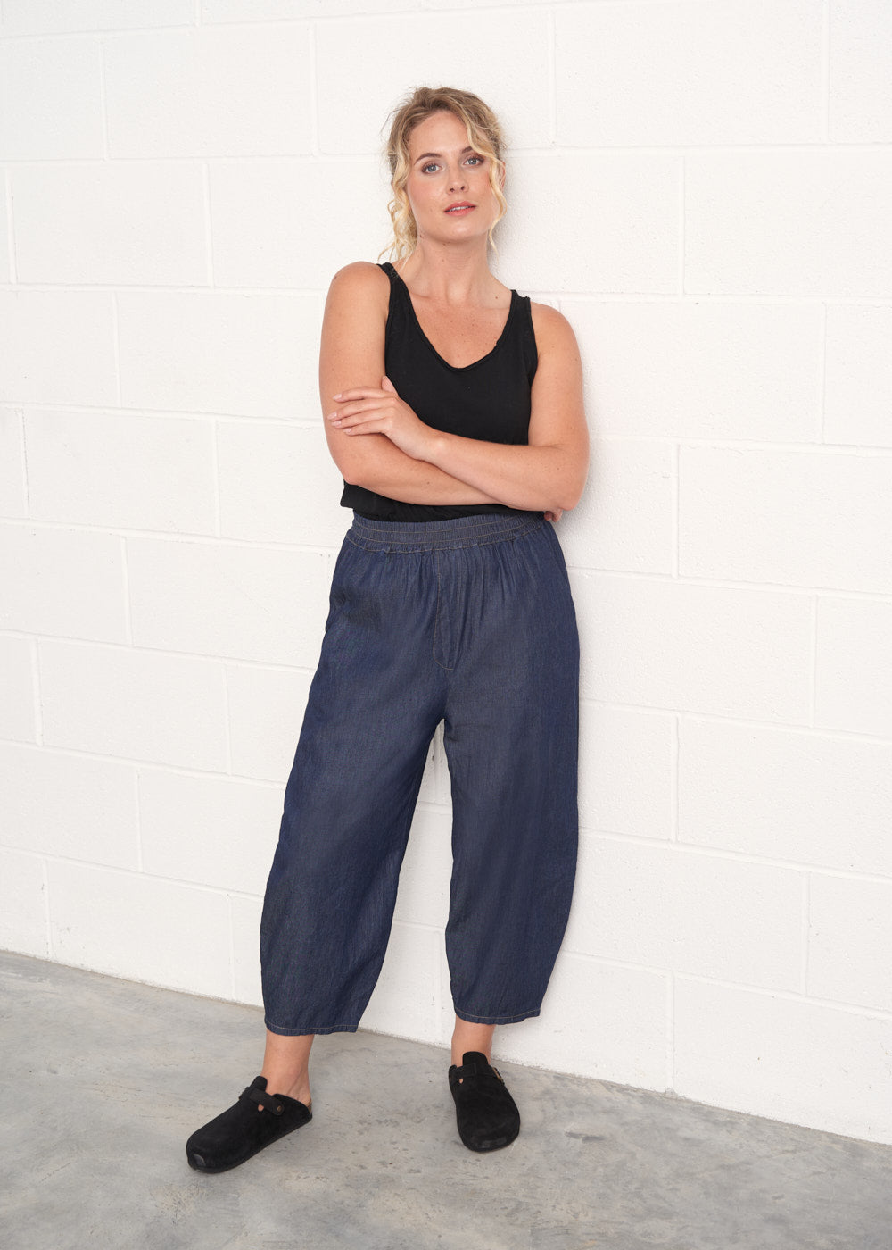 LOLLY CHAMBRAY TROUSER - BUSBY  FOX product image