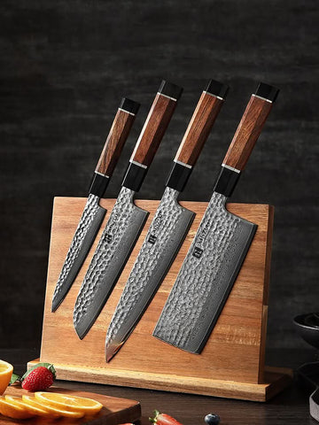 Xinzuo Budget Laminated 440C Chef Kitchen Knife Set Review : r