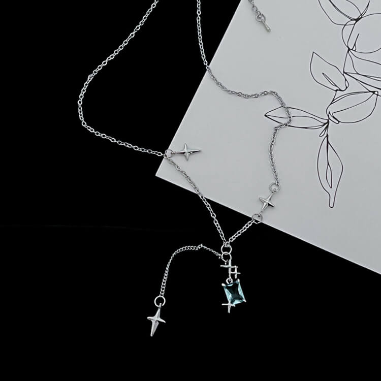 Wholesale ig style y2k cross heart shape rhinestones alloy wholesale pendant  necklace - Nihaojewelry