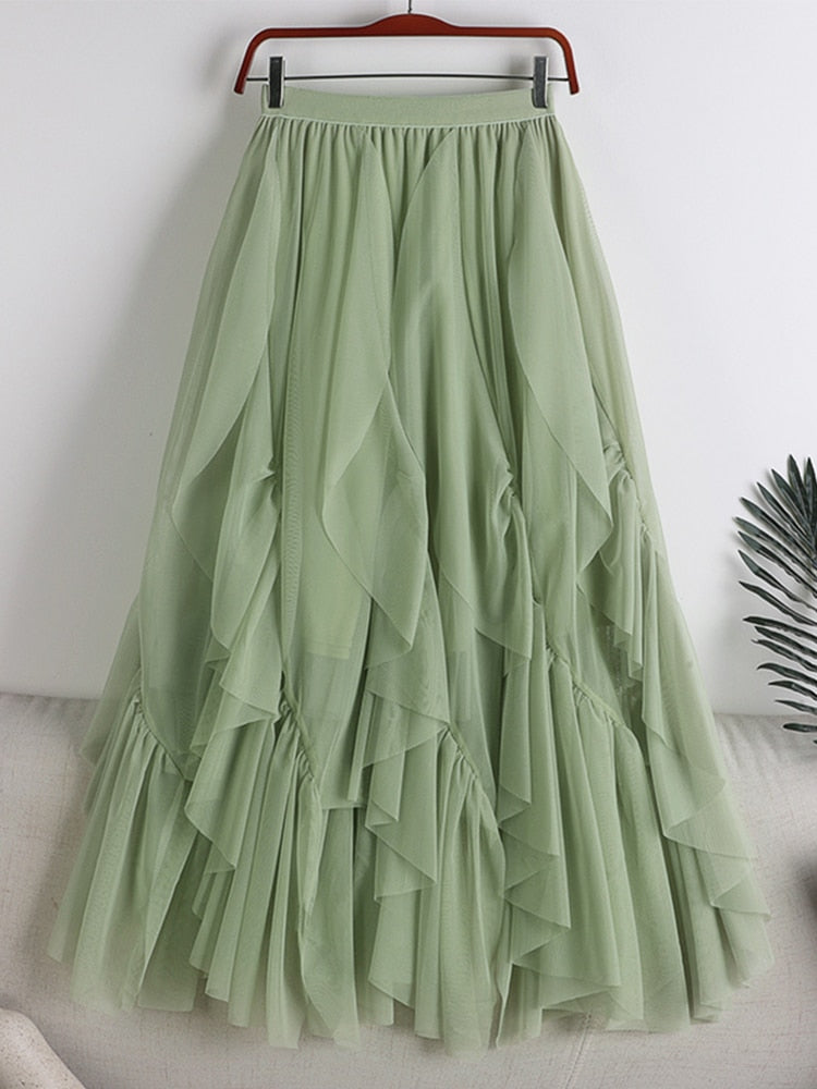 Tutu Tulle Long Maxi Skirt - Lkly Designs