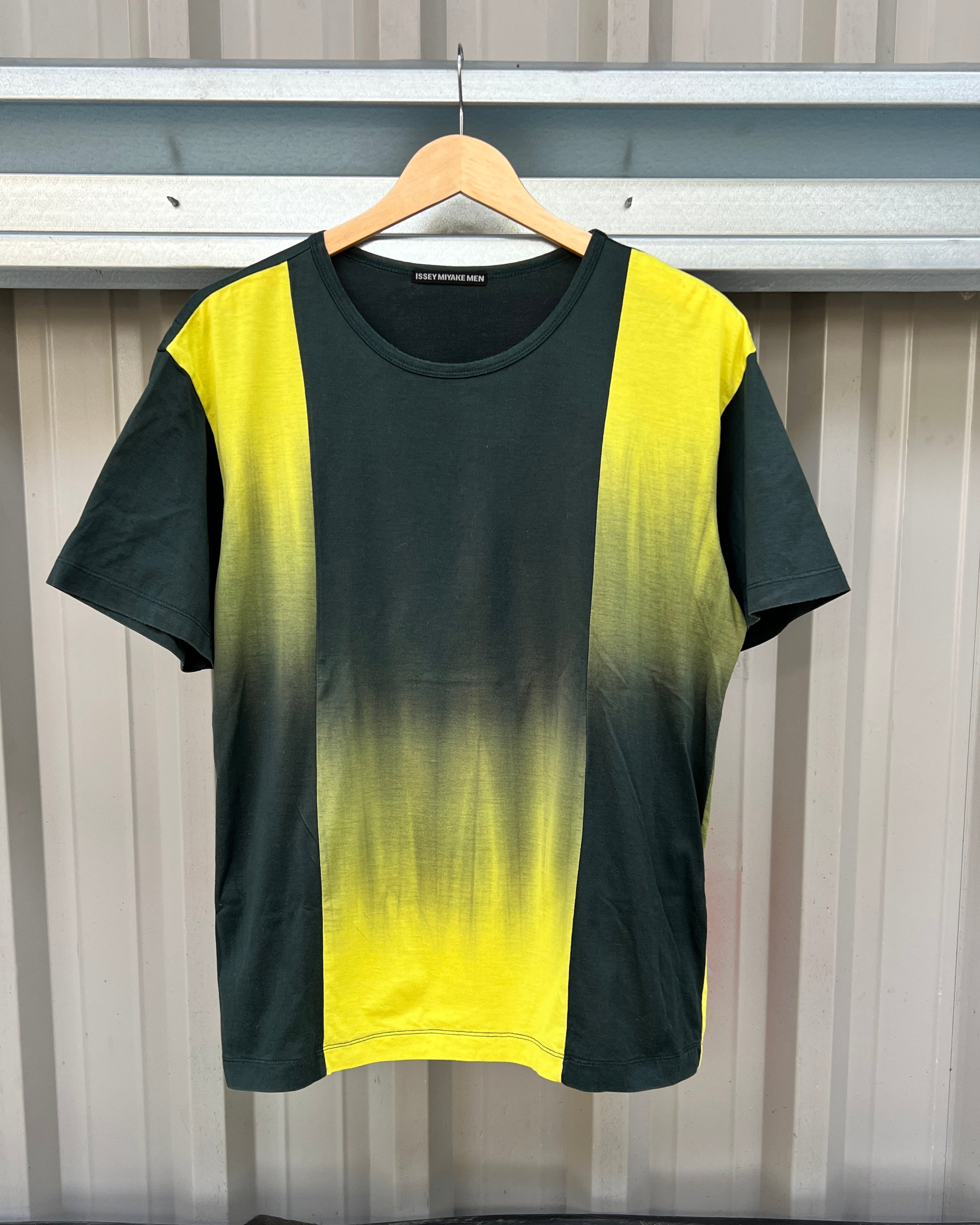 image of Issey Miyake SS08 Acid Gradient Panelled T-Shirt - Size M