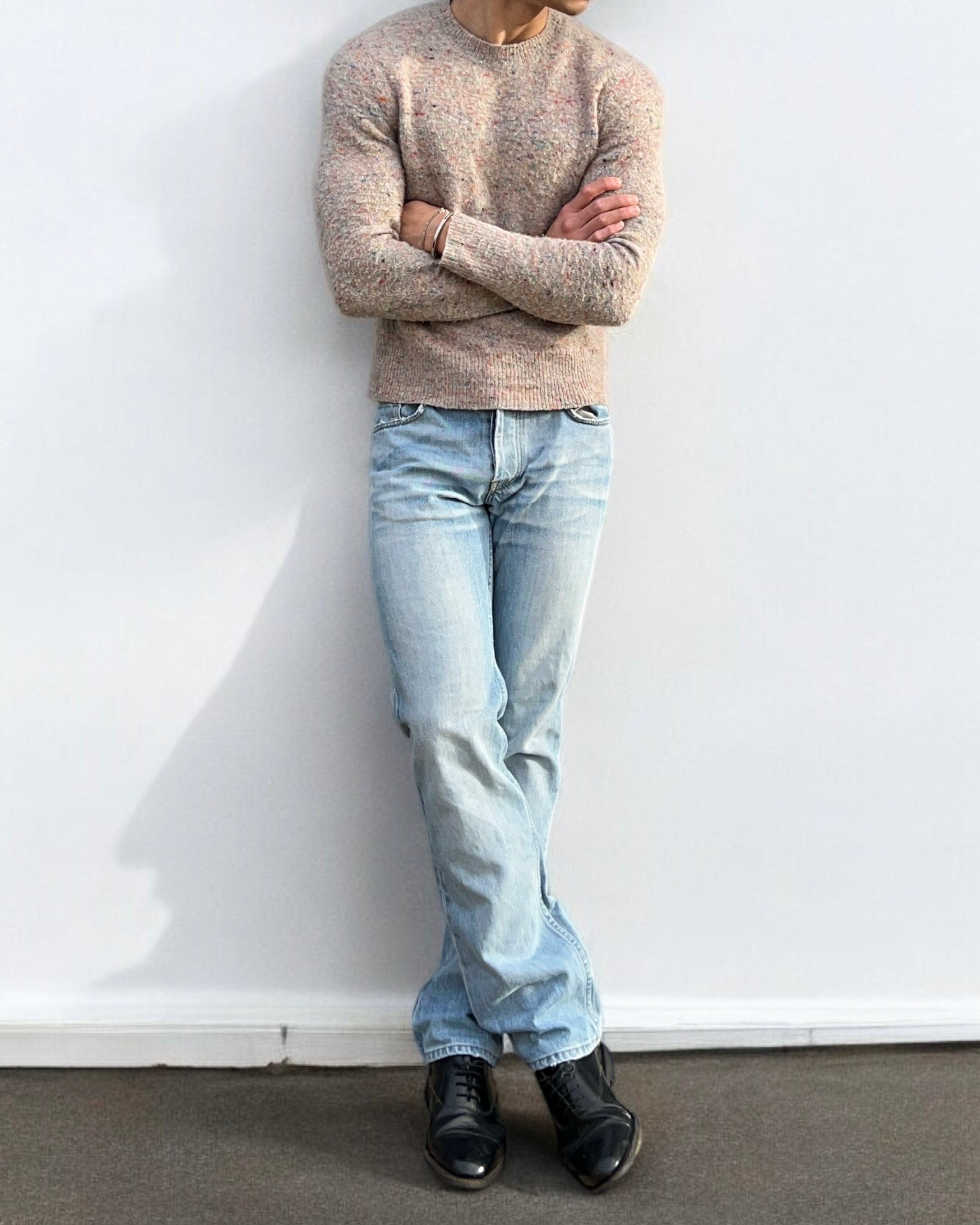 image of Helmut Lang 2003 Vintage Clean Broken Denim Jeans Classic Low Cut - Size 30