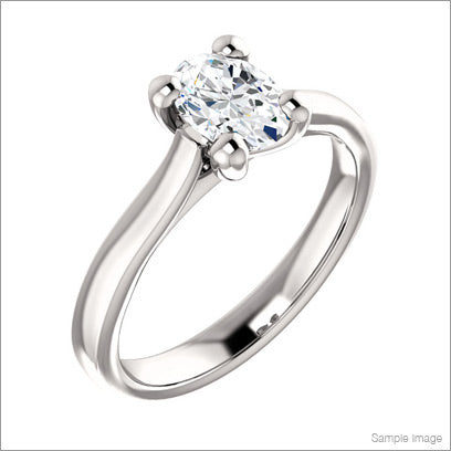 Oval Diamond Cut Engagement Ring