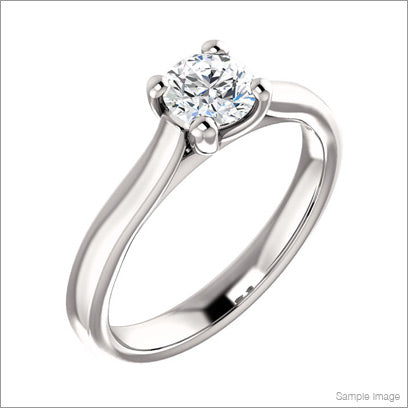 Brilliant Round Diamond Cut Engagement Ring