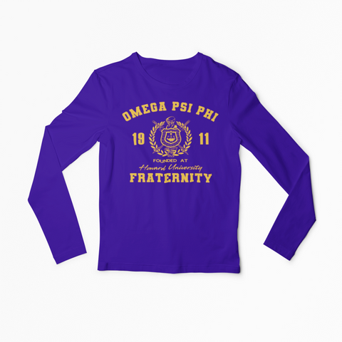 Omega Psi Phi Heather Purple Shirt